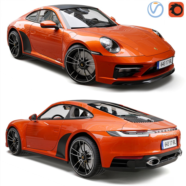保时捷911跑车3D模型